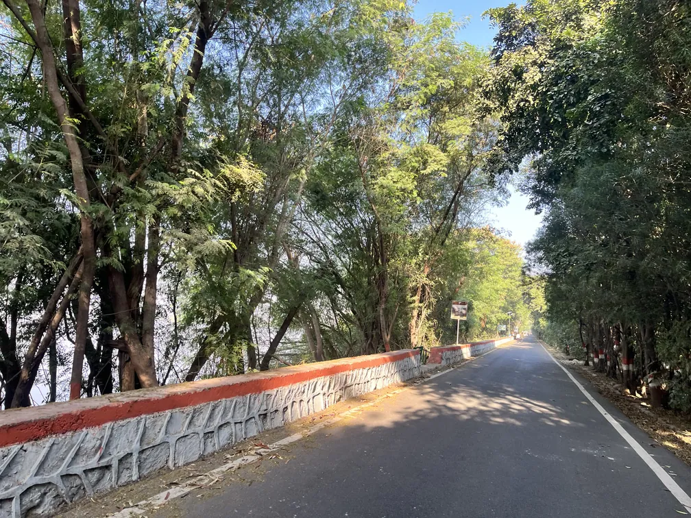 Walking track near Okhla Bird Sanctuary