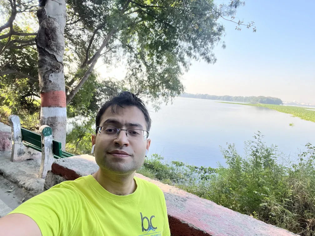 Me on a casual walk at Okhla Bird sanctuary